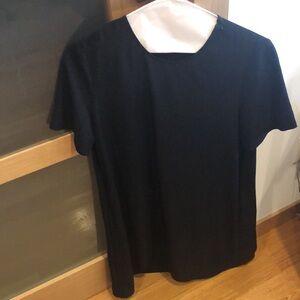 EVERLANE Black Short-Sleeve Dress *some smudges/small stains